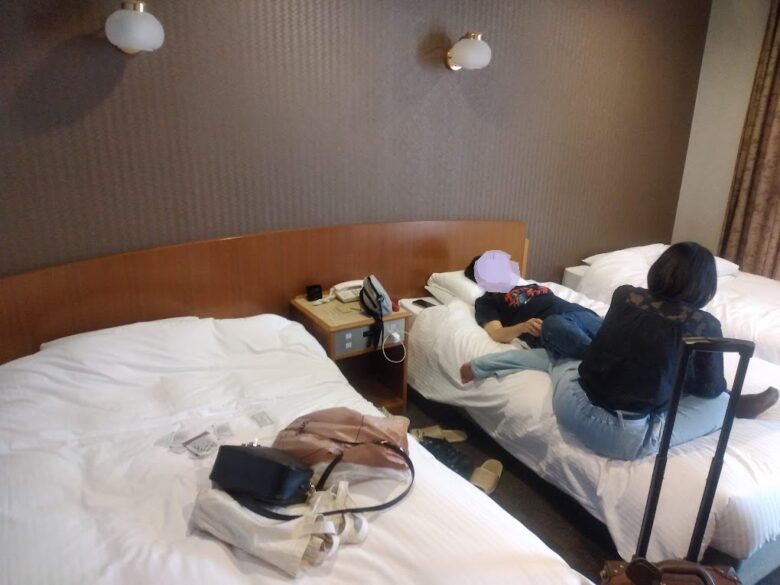 ホテルカジワラのツイン客室の写真