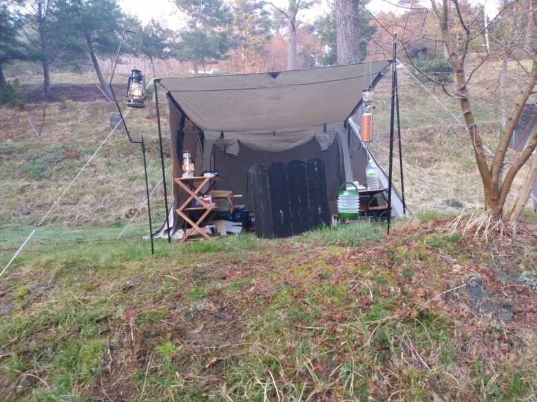 フィールドアのパップテントtc3をレビューしたブログ記事 浮世雲のキャンプトラベルぶろぐ